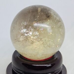 Natural Citrine Sphere w/ Rainbows | Golden Quartz Crystal Ball | Collector